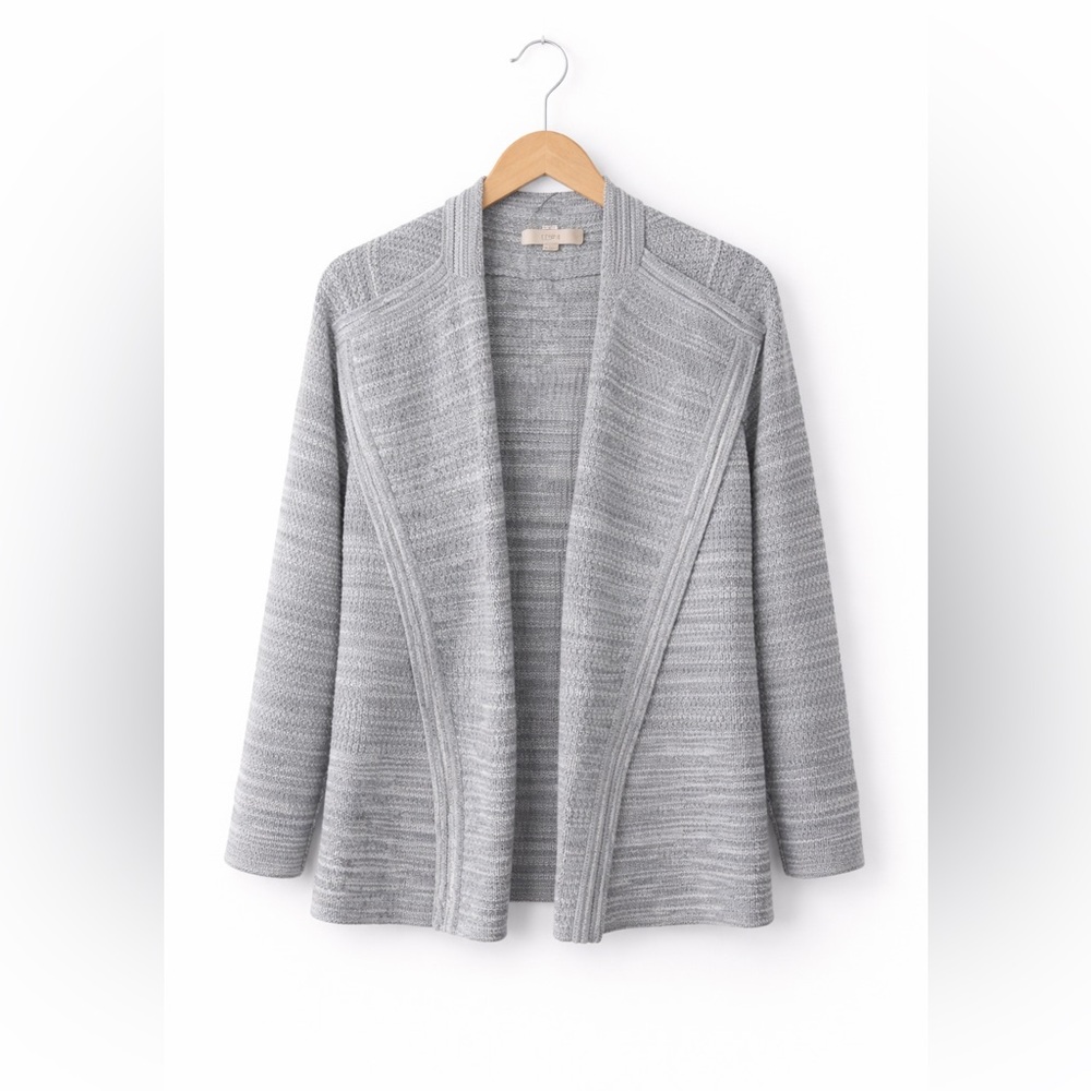 Loft heather grey cozy cardigan medium